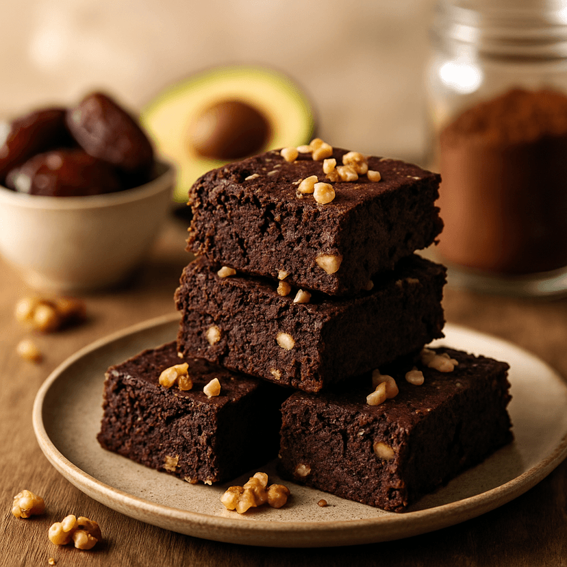 Rich Cocoa Avocado Brownies
