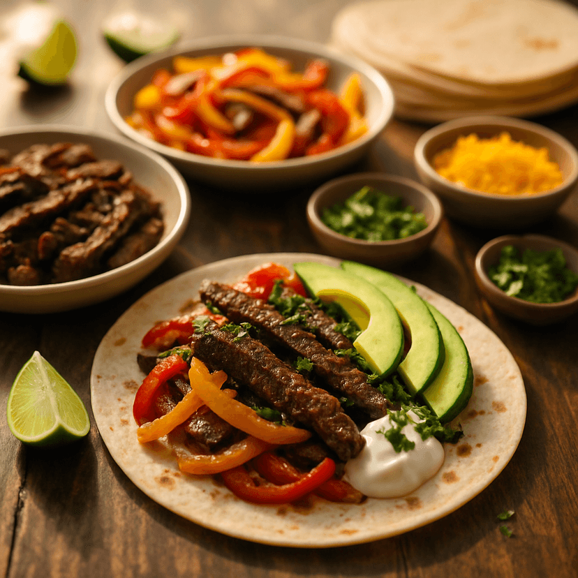 Smoky Fire Pit Fajitas