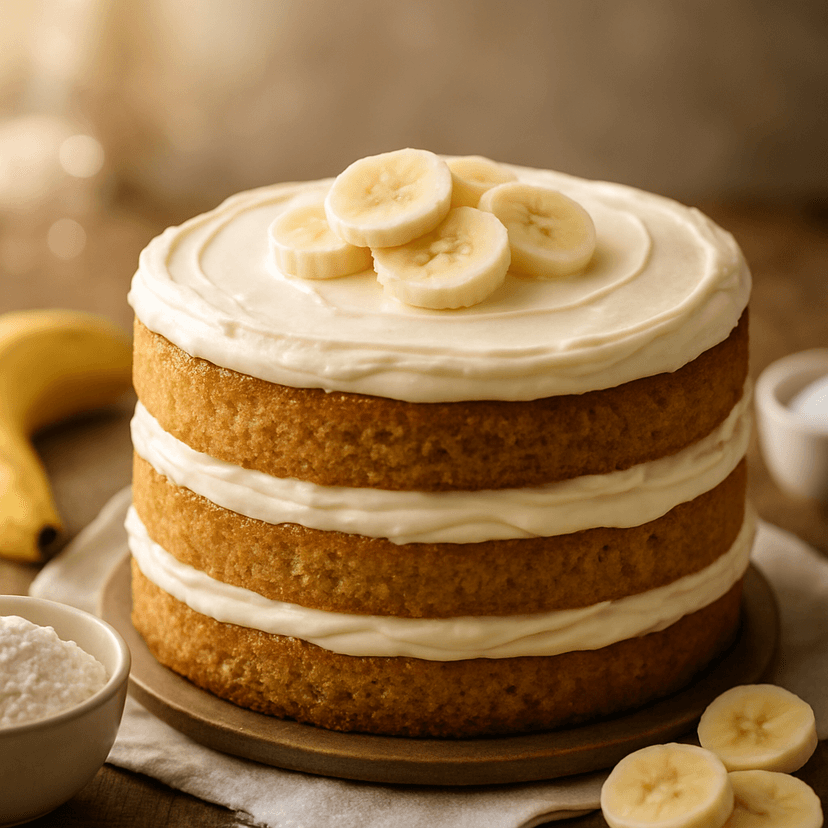 Classic Banana Cream Layer Cake