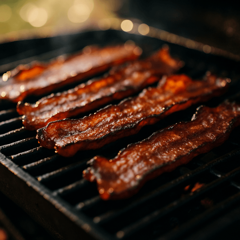 Campfire Smoky Crispy Grilled Bacon
