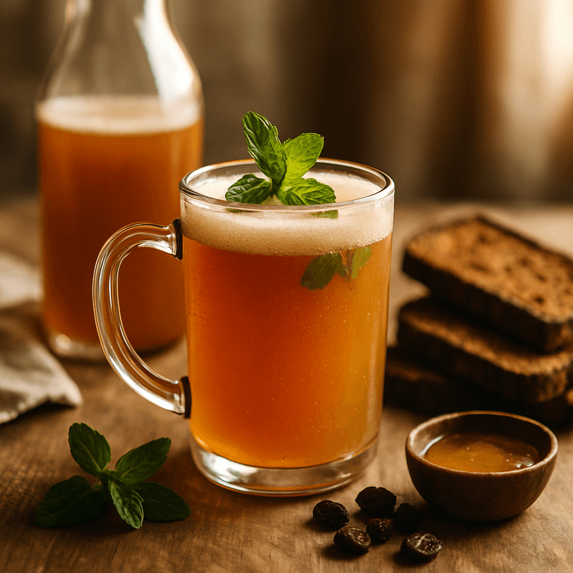 Rustic Honey Rye Kvass