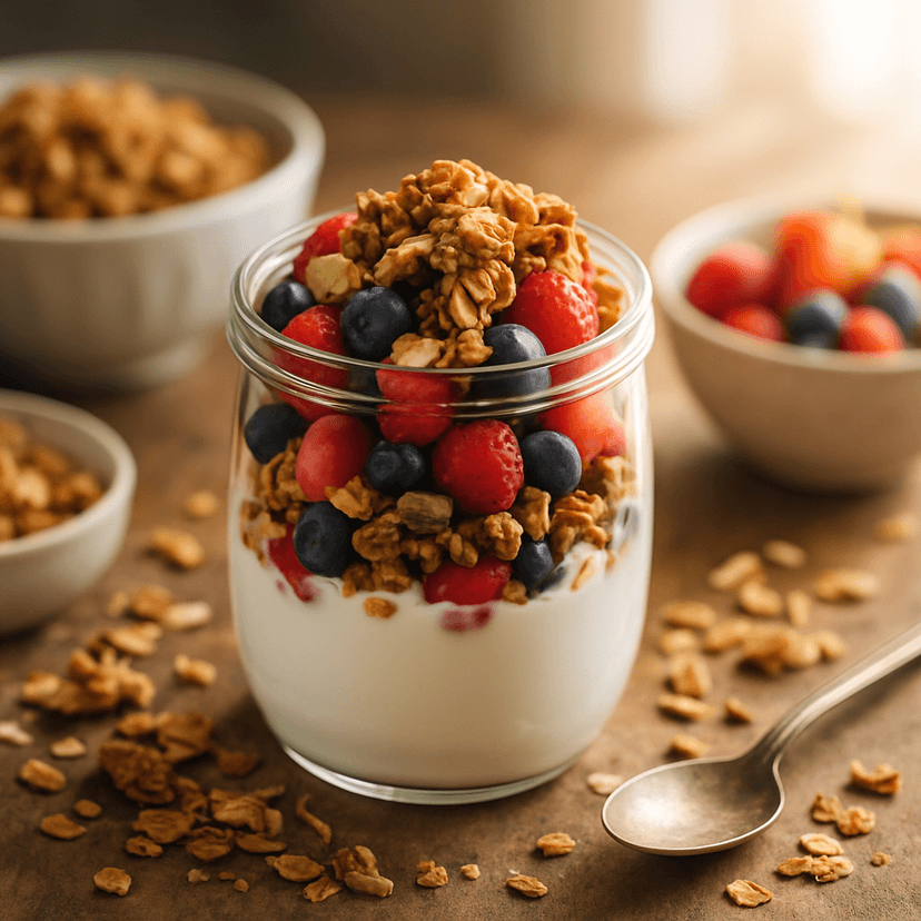 Toasted Spice Granola Parfait