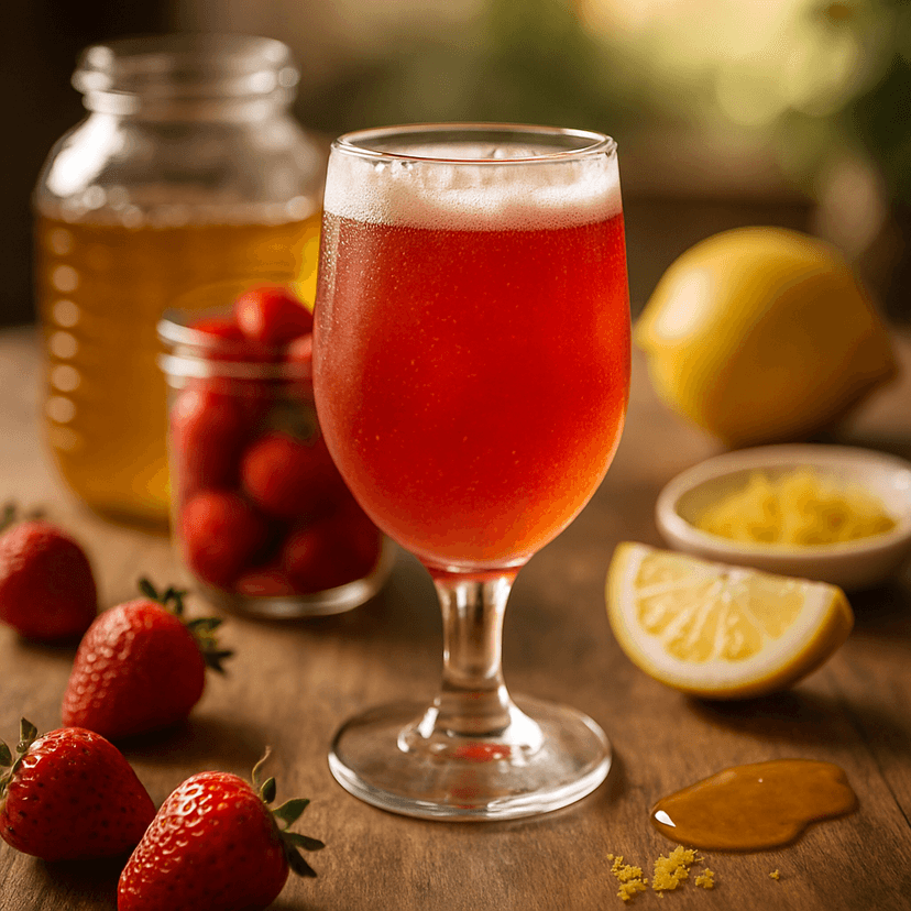 Crisp Strawberry Lemon Session Mead