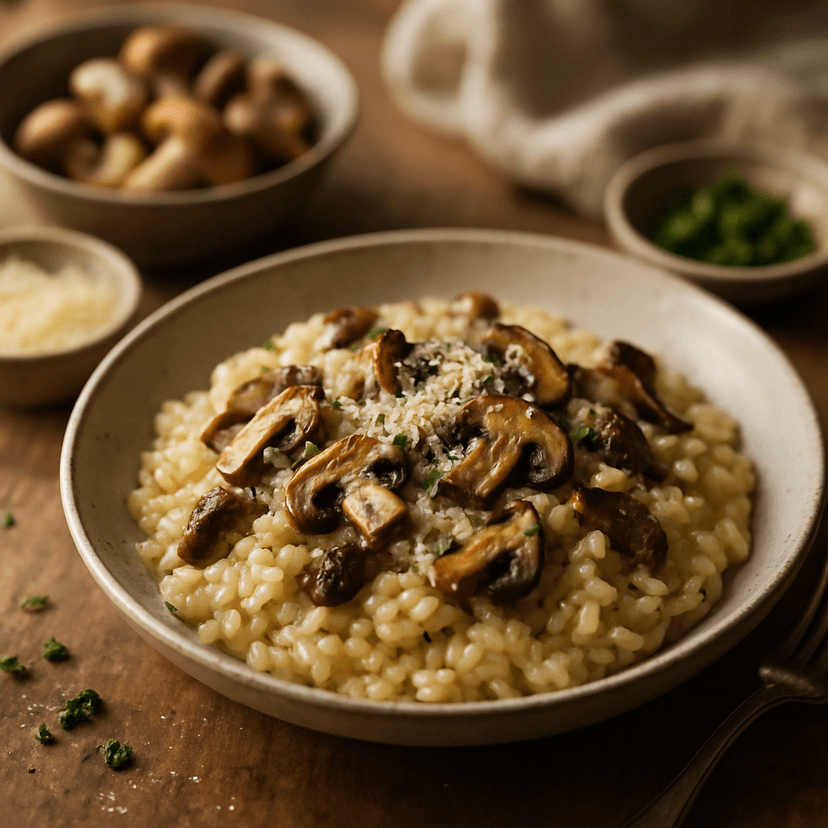 Creamy Gourmet Mushroom Risotto