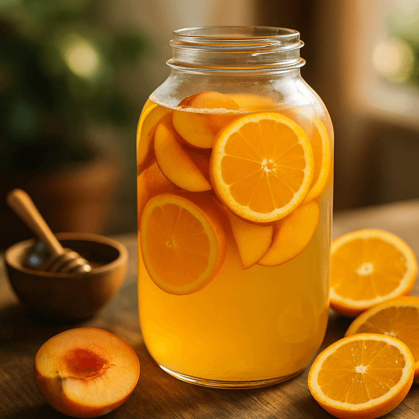 Peach-Orange Summer Mead (Fire-Brewed)