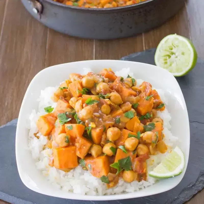 Sweet Potato, Chickpea and Coconut Stew