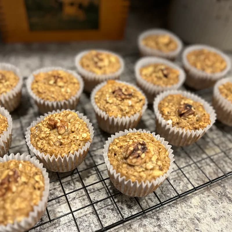 Vegan Banana Oat Muffins