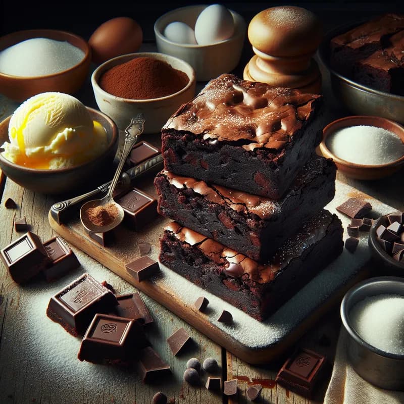 Triple Chocolate Fudge Brownies