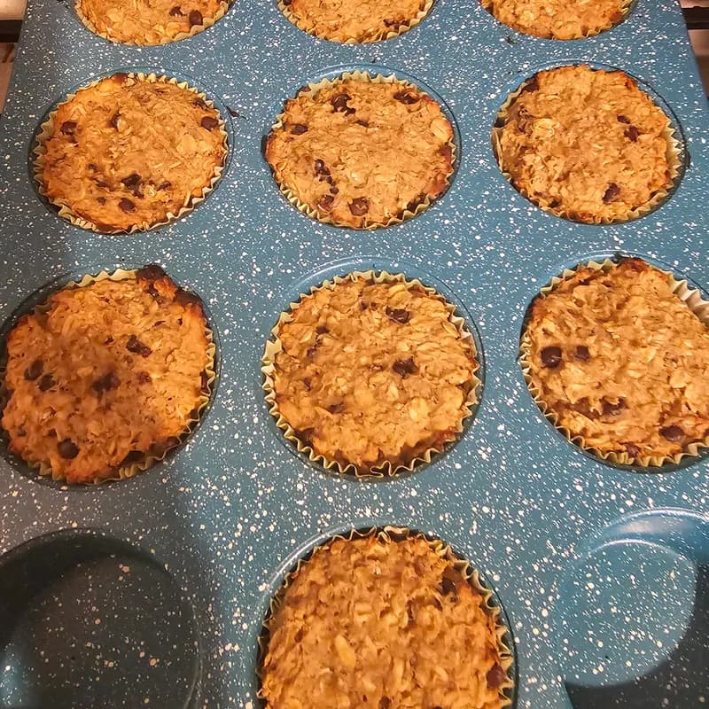 Banana Peanut Butter Chocolate Chip Granola Bars image