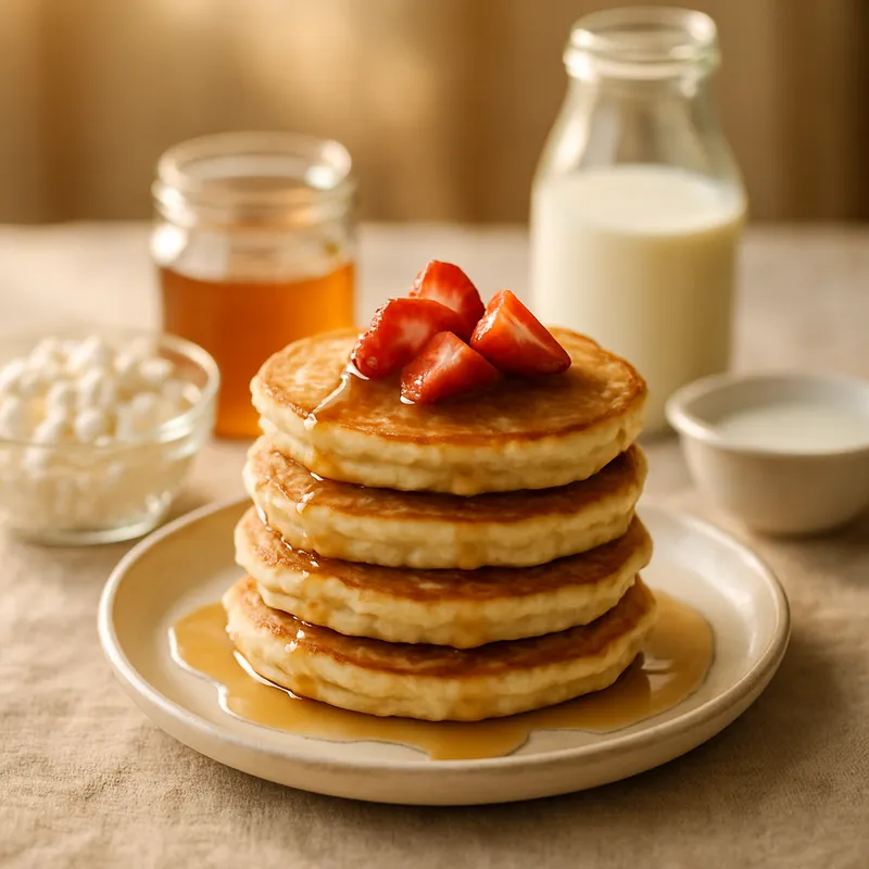 Wholesome Cottage Cheese Pancakes image